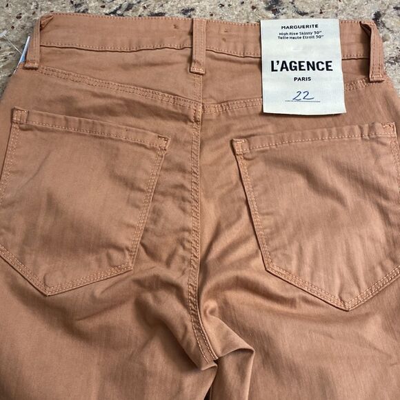 L’AGENCE NWT Junior Marguerite High Rise Skinny Jeans-sz 22 - Picture 3 of 5
